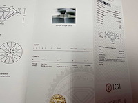 14 karaat geelgouden unieke ring met hoofddiamant 5,52 crt. - afbeelding 17 van  19