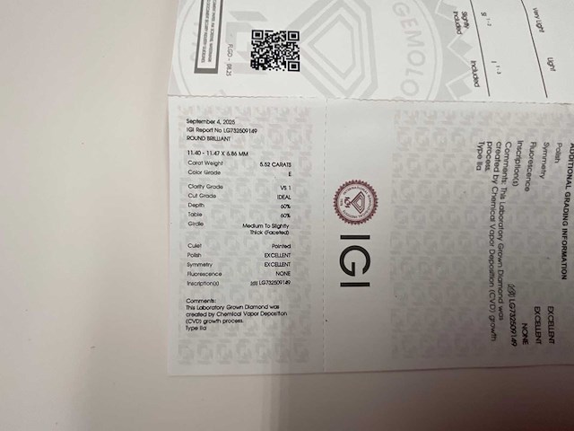 14 karaat geelgouden unieke ring met hoofddiamant 5,52 crt. - afbeelding 18 van  19