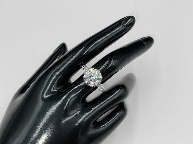 14 karaat geelgouden unieke ring met hoofddiamant 5,52 crt. - afbeelding 5 van  19