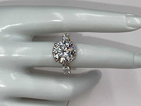 14 karaat geelgouden unieke ring met hoofddiamant 5,52 crt. - afbeelding 16 van  19