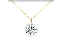 14 karaat gouden ketting met 4,00 crt diamant