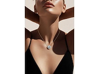 14 karaat gouden ketting met 4.04 crt diamant - afbeelding 6 van  7