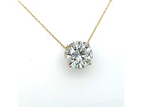 14 karaat gouden ketting met 4,09 crt diamant