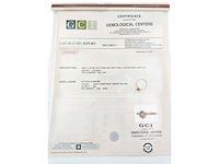 14 karaat roségouden ring met 1,01 ct. natuurlijke diamant - afbeelding 2 van  5