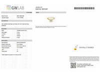 14 karaat roségouden ring met 1,21 ct. natuurlijke diamant - afbeelding 2 van  7