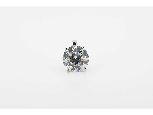 14 karaat wit gouden hanger met 5,00 crt diamant - afbeelding 1 van  6