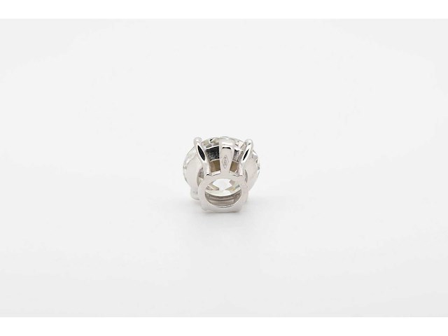 14 karaat wit gouden hanger met 5,00 crt diamant - afbeelding 4 van  6