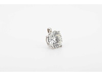 14 karaat wit gouden hanger met 5,00 crt diamant - afbeelding 5 van  6