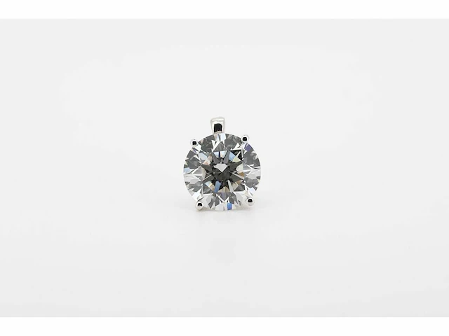 14 karaat wit gouden hanger met 5,00 crt diamant - afbeelding 1 van  6