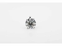 14 karaat wit gouden hanger met 5,00 crt diamant