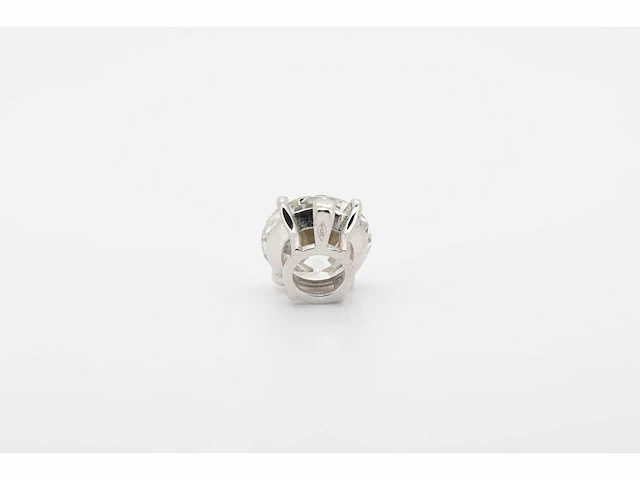 14 karaat wit gouden hanger met 5,00 crt diamant - afbeelding 4 van  6