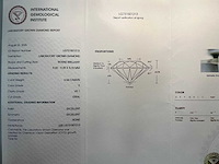 14 karaat wit gouden ketting met 3,04 crt diamant - afbeelding 2 van  6