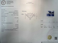 14 karaat wit gouden ketting met 5,03 crt diamant - afbeelding 5 van  11