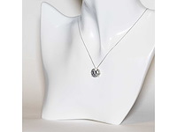 14 karaat wit gouden ketting met 5,09 crt diamant - afbeelding 3 van  7
