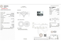 14 karaat wit gouden ketting met 5,40 crt diamant - afbeelding 2 van  7