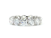 14 karaat wit gouden ring met 3,04 crt diamant - afbeelding 2 van  5