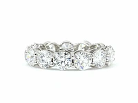 14 karaat wit gouden ring met 3,04 crt diamant - afbeelding 5 van  8