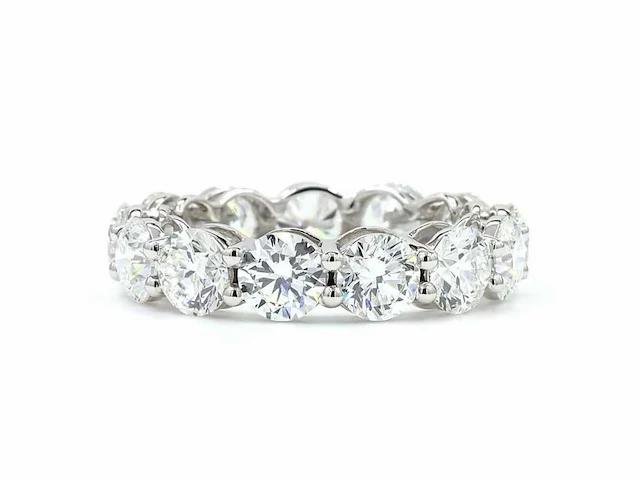 14 karaat wit gouden ring met 3,04 crt diamant - afbeelding 8 van  8