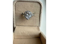 14 karaat wit gouden ring met diamant 5,00 crt - afbeelding 3 van  11