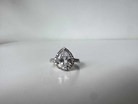 14 karaat wit gouden ring met diamant 5,00 crt - afbeelding 10 van  11