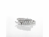 14 karaat witgouden armband met 4,06 crt. natuurlijke diamant - afbeelding 6 van  6