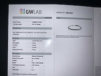 14 karaat witgouden armband met 4,82 crt. natuurlijke diamant - afbeelding 10 van  11