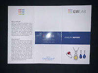 14 karaat witgouden armband met 4,82 crt. natuurlijke diamant - afbeelding 11 van  11