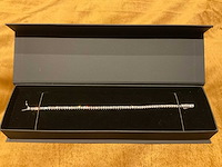 14 karaat witgouden armband met 4,82 crt. natuurlijke diamant - afbeelding 1 van  11