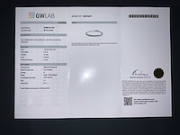 14 karaat witgouden armband met 4,82 crt. natuurlijke diamant - afbeelding 2 van  11