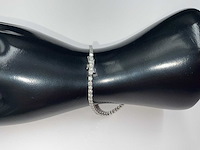 14 karaat witgouden armband met 4,82 crt. natuurlijke diamant - afbeelding 4 van  11