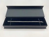 14 karaat witgouden armband met 4,82 crt. natuurlijke diamant - afbeelding 5 van  11