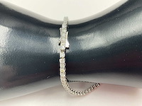 14 karaat witgouden armband met 4,82 crt. natuurlijke diamant - afbeelding 6 van  11