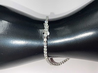 14 karaat witgouden armband met 4,82 crt. natuurlijke diamant - afbeelding 8 van  11