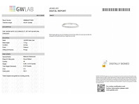 14 karaat witgouden armband met 5,32 crt. natuurlijke diamant - afbeelding 2 van  6