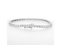 14 karaat witgouden armband met 5,32 crt. natuurlijke diamant - afbeelding 5 van  6