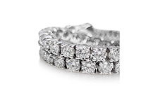 14 karaat witgouden armband met 5,45 crt. diamant - afbeelding 3 van  8