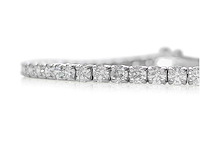 14 karaat witgouden armband met 5,45 crt. diamant - afbeelding 5 van  8