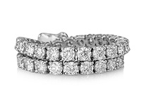 14 karaat witgouden armband met 5,45 crt. diamant - afbeelding 6 van  8