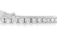 14 karaat witgouden armband met 5,45 crt. diamant - afbeelding 8 van  8