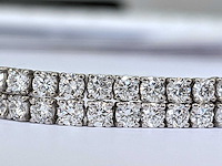 14 karaat witgouden armband met 5,56 crt. diamant - afbeelding 2 van  3