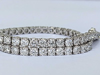 14 karaat witgouden armband met 5,56 crt. diamant - afbeelding 8 van  8