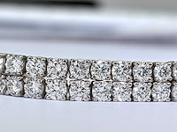 14 karaat witgouden armband met 5,56 crt. diamant - afbeelding 5 van  6
