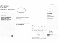 14 karaat witgouden armband met 5,56 crt. diamant - afbeelding 2 van  8