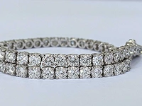 14 karaat witgouden armband met 5,56 crt. diamant - afbeelding 8 van  8