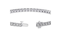 14 karaat witgouden armband met 5,71 crt. diamant - afbeelding 4 van  6