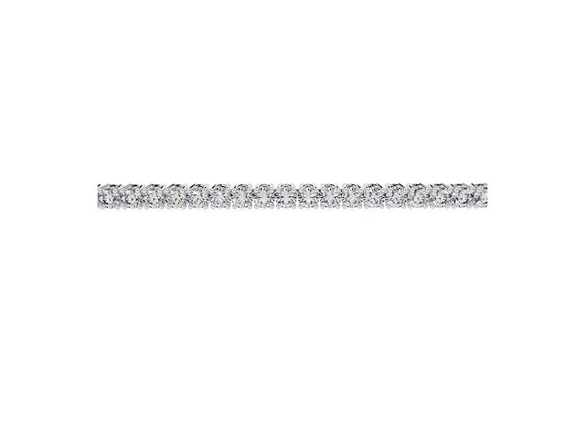 14 karaat witgouden armband met 5,72 crt. diamant - afbeelding 4 van  6