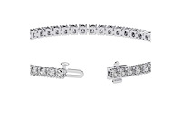 14 karaat witgouden armband met 5,72 crt. diamant - afbeelding 3 van  6