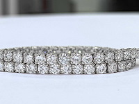 14 karaat witgouden armband met 6,69 crt. diamant - afbeelding 4 van  7