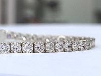 14 karaat witgouden armband met 6,69 crt. diamant - afbeelding 7 van  7
