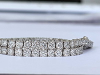 14 karaat witgouden armband met 6,72 crt. diamant - afbeelding 4 van  6